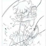 [动画设定] 第二集【Kill La Kill（斩服少女）】今石洋之与吉成曜动画原画集325P