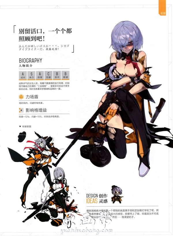 [二次元] 【少女前线】游戏设定二次元角色道具资料原画画集2052P