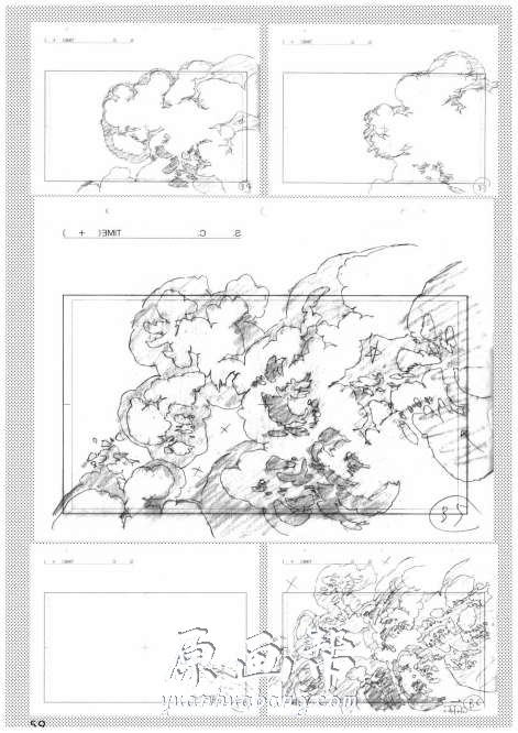 [原画线稿] 【（Hashimoto Takashi）桥本敬史】日本动画特效大神精美线稿