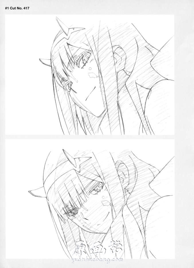 [原画线稿] 【Darling in the Franxx】人物动画线稿资料设定集70P