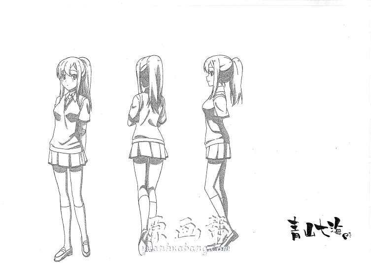 [黑白线稿] 【樱花庄的宠物女孩】动画角色、场景原画线稿103P_原画素材