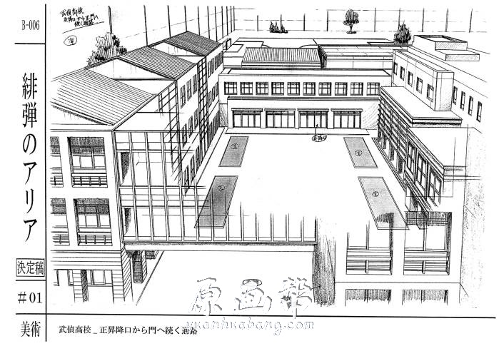 [黑白线稿] 【绯弹的亚里亚】动画资料线稿集105p_原画素材