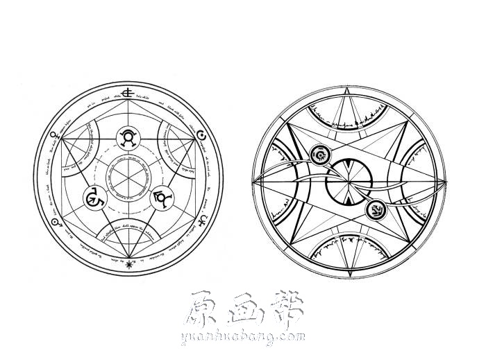 [黑白线稿] 动画【钢之炼金术师】线稿原画集80p_原画素材