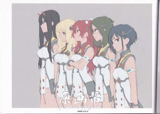 [黑白线稿] 第十卷【DARLING in the FRANXX】DIFArt 线稿原画集150p_原画素材