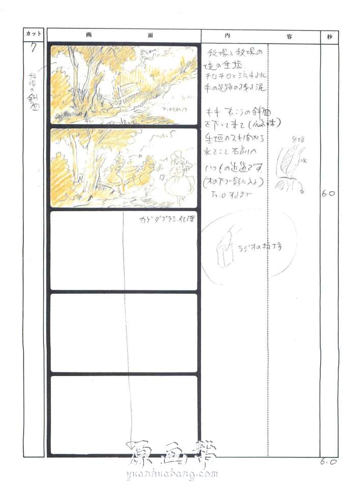 [黑白线稿] 日本画师宫崎骏【魔女宅急便(魔女の宅急便)】动画设定分镜线稿画集547P_原画素材