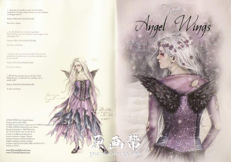[欧美写实] 西方魔幻Favole 【Angel Wings】Victoria Frances Cuadernillo插画画集86p_原画素材