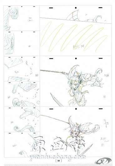 [黑白线稿] 【战姬绝唱SYMPHOGEAR AXZ】动画线稿原画集131P_原画素材