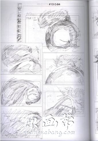 [黑白线稿] 今石洋之（IMAISHI HIROYUKI）日本画师第15号原画线稿集90p_原画素材