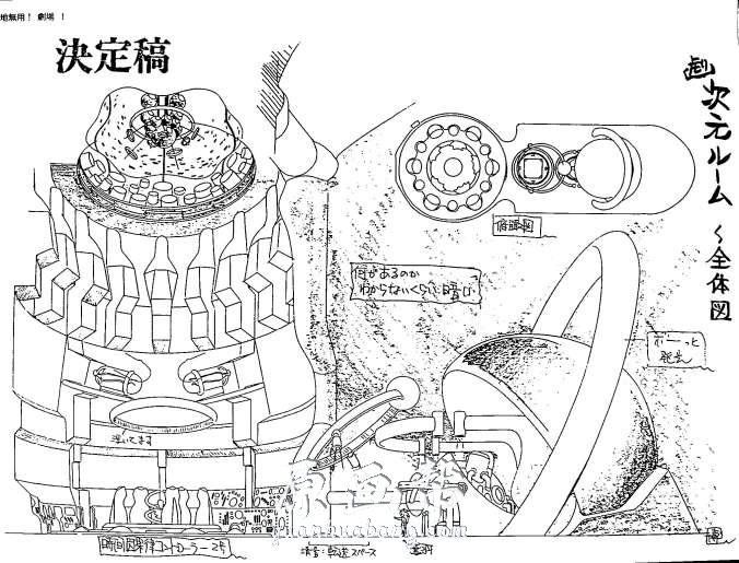 [黑白线稿] 【剧场版天地无用！in Love】人物 角色 道具场景线稿画集200P_原画素材