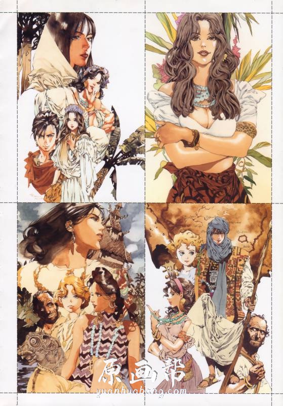日韩画风 Yamada Akihiro日本著名插画师山田章博唯美轻装版画集228p 原画素材 原画帮