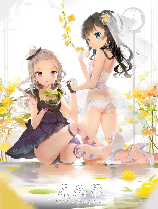 [日韩画风] 韩国画师Anmi插画制作过程技巧精美作品合集14P_原画素材