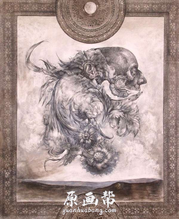 [恐怖风格] 鬼魅华丽的Kris Kuksi【妖邪轮盘】雕塑作品292p_原画素材