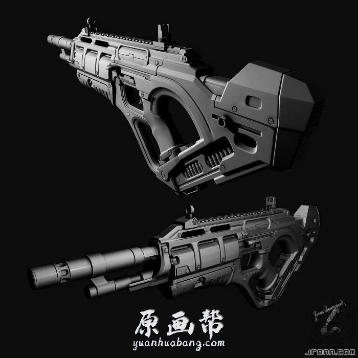 [游戏设定] A0231科幻武器枪械装备游戏原画概念设定作品集2093P_原画素材