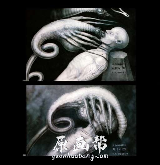 [科幻风格] 异形之父H.R.吉格尔的电影版【异形】精品画集80p_原画素材