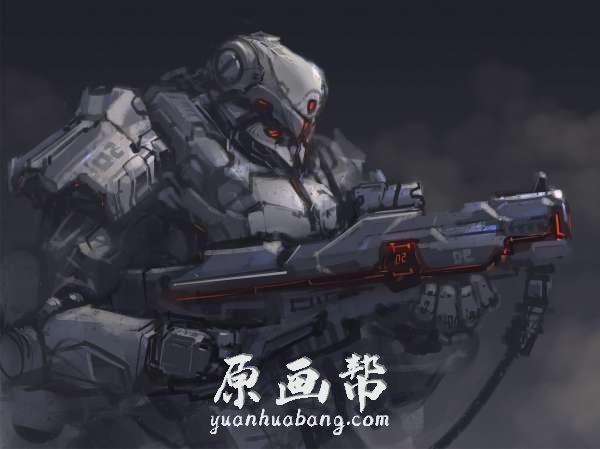 [科幻风格] 高清CG科幻机械 载具武器 战争机甲游戏原画设计1645p_原画素材