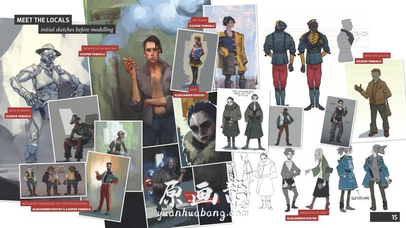 [游戏设定] 《极乐迪斯科（Disco Elysium）》游戏小画集(含6张CG壁纸)31p_原画素材