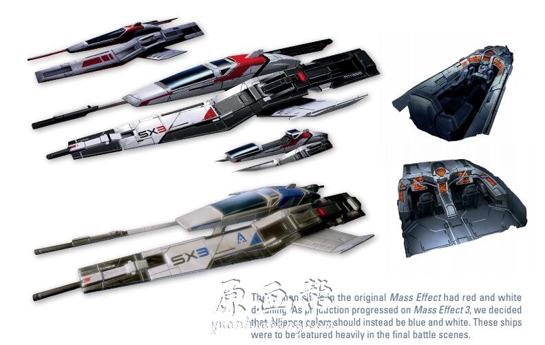 [游戏设定] 【质量效应3The Art of Mass Effect 3】角色怪兽飞船武器场景资料设定原作品集74p_原画素材