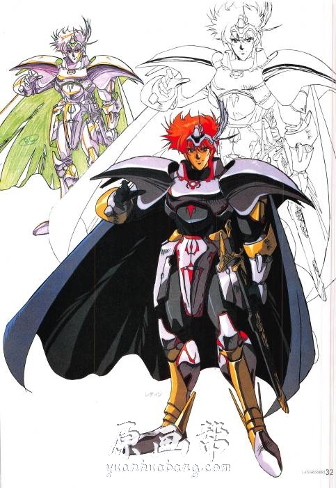 游戏设定 うるし原智志日本著名插画师 梦幻模拟战 插画画集108p 原画素材 原画帮