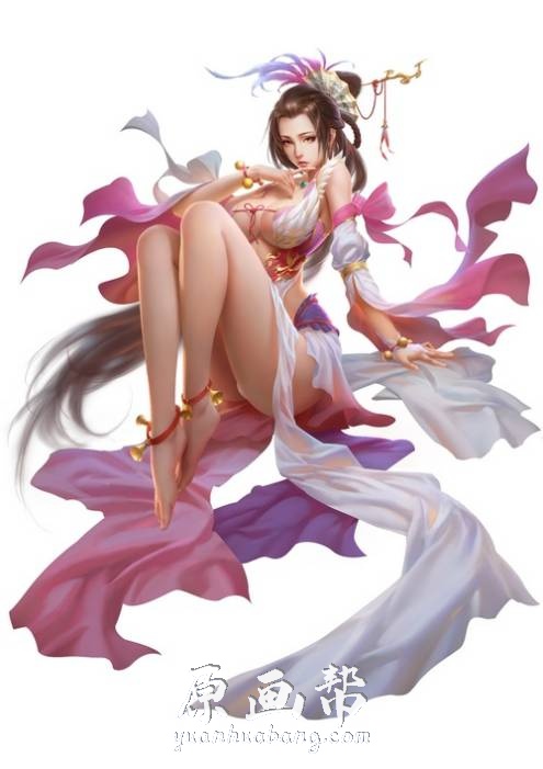 [中国风格] 游戏【中国风】古风类美女CG设定人物角色原画画集857p_原画素材