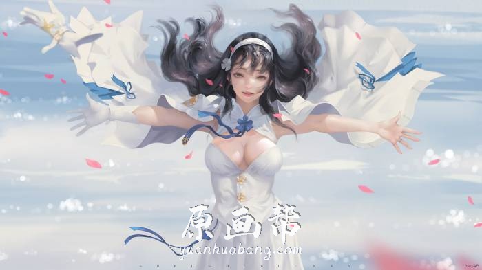 [日韩画风] 前方高能 美到炸裂的小姐姐绘画过程 作者 GTZ taejune插画作品_免费原画素材