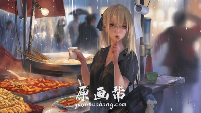 [日韩画风] 前方高能 美到炸裂的小姐姐绘画过程 作者 GTZ taejune插画作品_免费原画素材