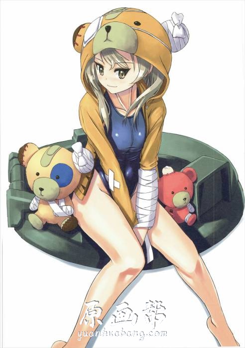 [日韩画风] 第2集ひたすら【競泳水着】Girls und Panzer CG插画画集30p_原画素材