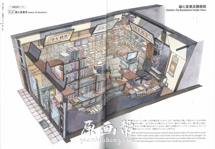 [日韩画风] 波兰水彩画师マテウシュ・ウルバノヴィチ的【東京店構え】_原画素材