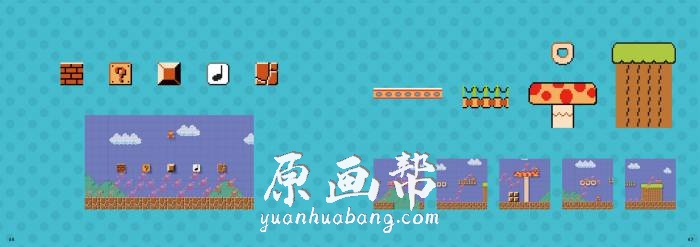 [游戏设定] 【马里奥制造特典Super Mario Maker Booklet】游戏资料制作手册设定集49p_原画素材