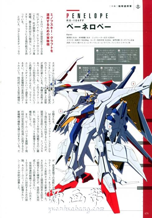 [游戏设定] 【机动战士高达】NEW TYPE GUNDAM 资料设定集138p_原画素材