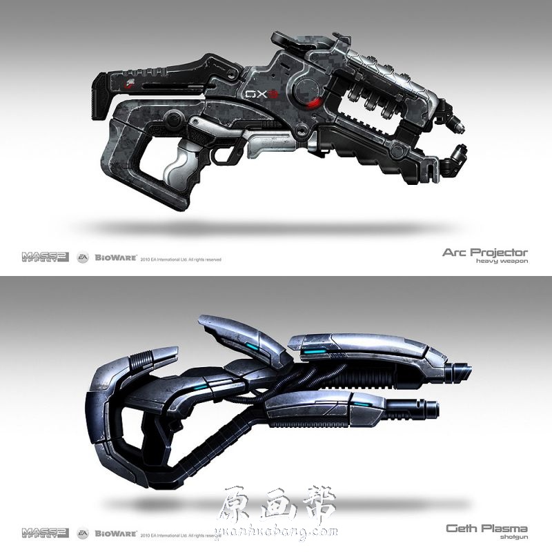 [游戏设定] 次时代3D武器枪械游戏CG原画设定素材2005P