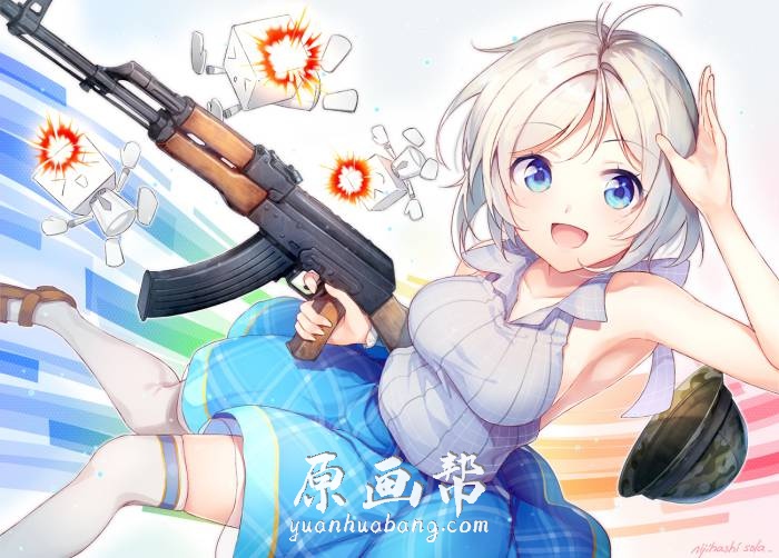 [日韩风格] 【にじはしそら(Nijihashi Sola)】p站画师美图萌娘100p_原画素材