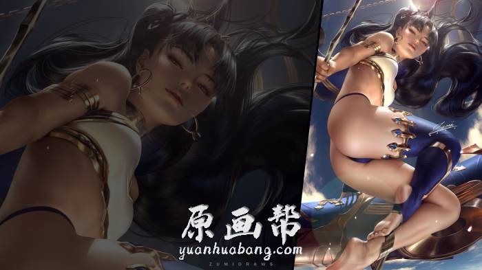 [日韩风格] 25期（2019年10月作品）Zumi (Zumidraws)画师CG插画绘画作品_原画素材 绅士福利