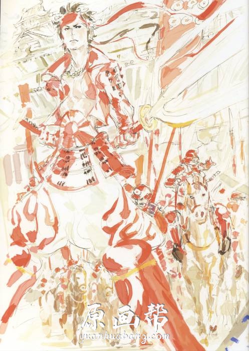 日韩风格 土林诚 战国basara 插画原画集146p 原画素材 原画帮