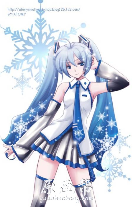 [日韩风格] 二创形态雪未来(雪初音 Snow Miku)的【VOCALOID】系列歌姬初音未来高清散图包1767p_原画素材