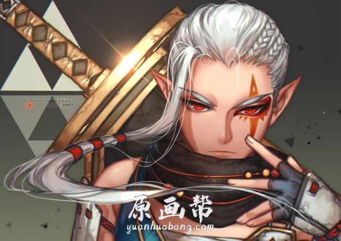 [PSD原画] 韩国绘师河CY Kawacy视频 笔刷 过程图 PSD作品集126p_CG原画素材