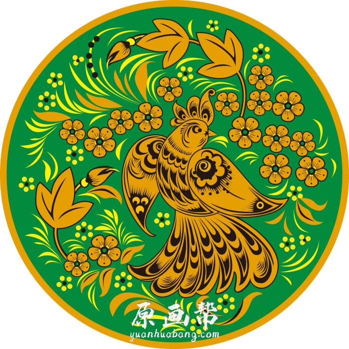 [传统绘画] 【传统中国 】花鸟刺绣印花图集_CG原画素材  60P