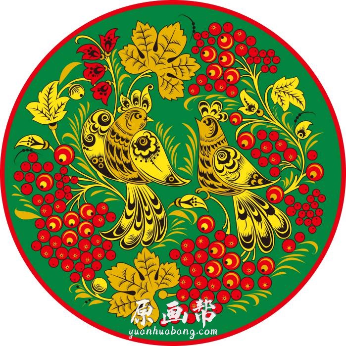 [传统绘画] 【传统中国 】花鸟刺绣印花图集_CG原画素材  60P