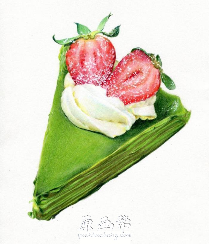 [传统绘画] 国外小清新水彩 彩铅 食物插画临摹素材图1515p_CG原画素材