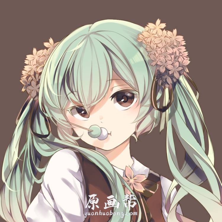 [日韩画风] 中秋明月初音（Chuushuu Meigetsu Miku）【VOCALOID】歌姬初音二创形态画集59p_CG原画素材