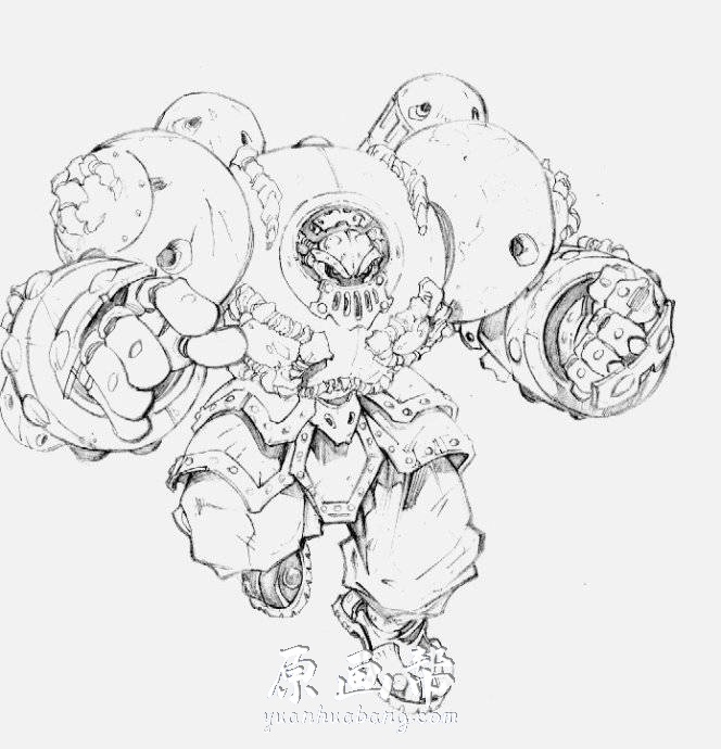 [日韩画风] 著名画师Joe Madureira插画艺术画集140P_CG原画线稿怪兽设计素材