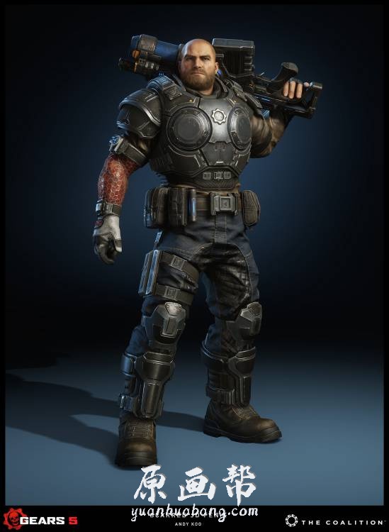 [游戏设定] Gears of War5【 战争机器5】超清角色 场景 材质 武器载具 模型材质参考图_CG原画素材