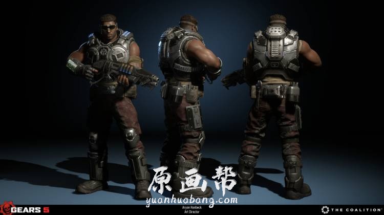 [游戏设定] Gears of War5【 战争机器5】超清角色 场景 材质 武器载具 模型材质参考图_CG原画素材