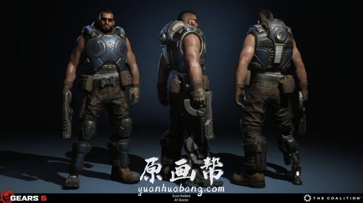 [游戏设定] Gears of War5【 战争机器5】超清角色 场景 材质 武器载具 模型材质参考图_CG原画素材