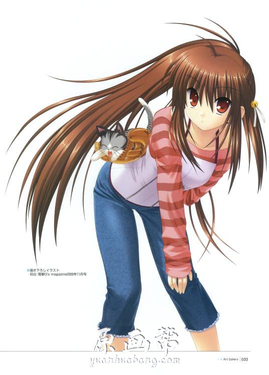 [游戏设定] Key社人气游戏【Little Busters!】设定画集222P_CG原画素材