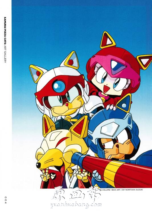 [游戏设定] Samurai Pizza Cats【忍者猫】功夫猫党设定画集(含线稿）153p_CG原画素材