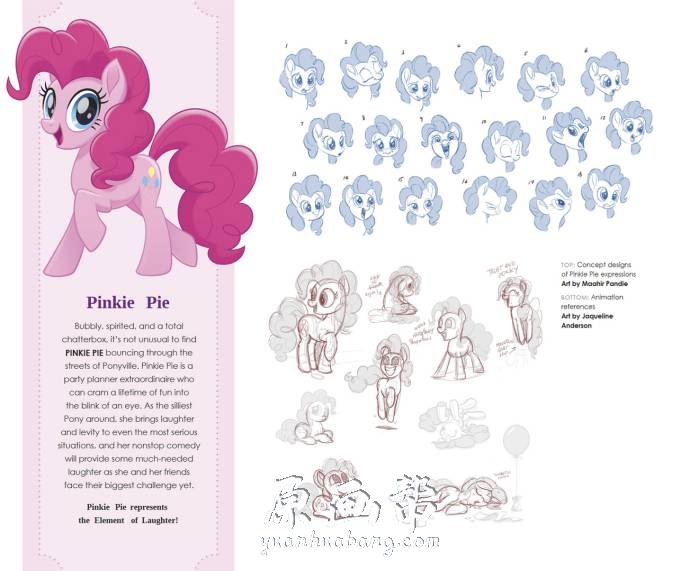 [小马宝莉动画设定] 三视图The Art of My Little Pony（The Movie）卡通动画画集173P_CG原画素材