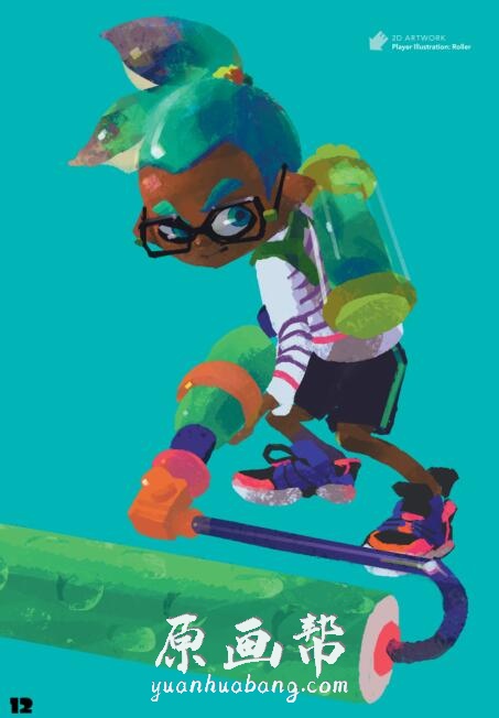 [日韩风格] 《Splatoon》喷射战士 官方艺术设定集原图331P_CG原画资源