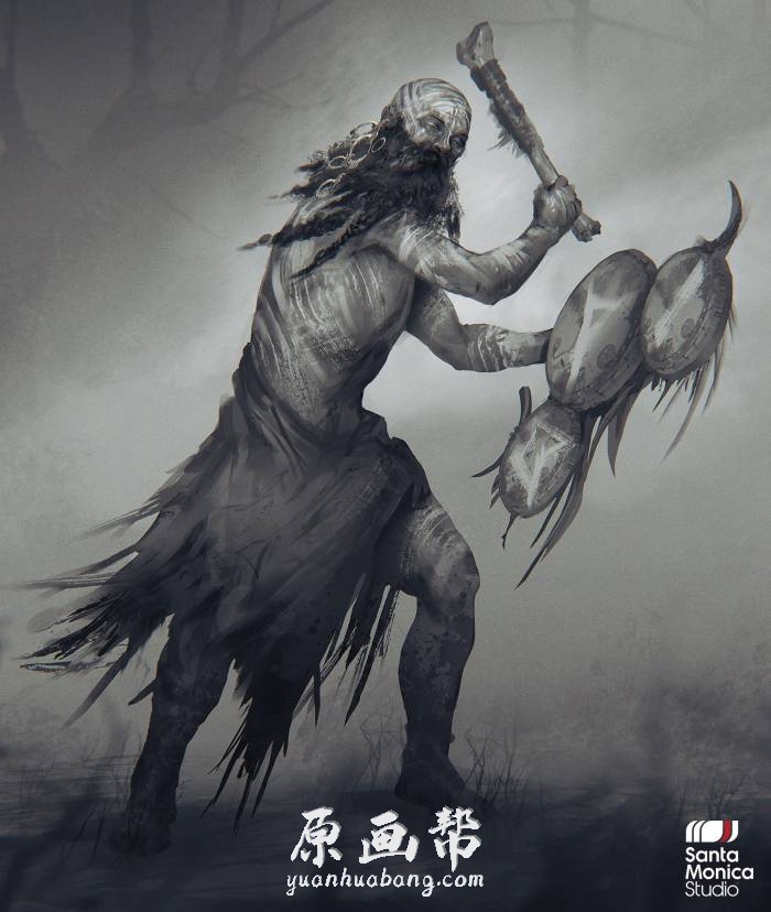 [日韩画风] 战神奎爷 Art of God of War 西方魔幻原画设计图集 141P_CG原画素材