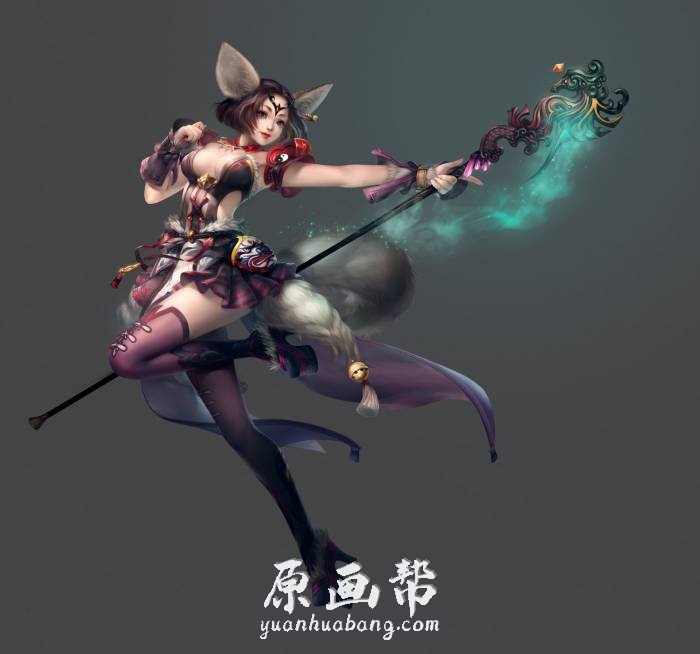 [游戏设定] 魔法师巫师【诺亚传说与锁链战记】游戏角色设定原画集1876p_CG原画素材