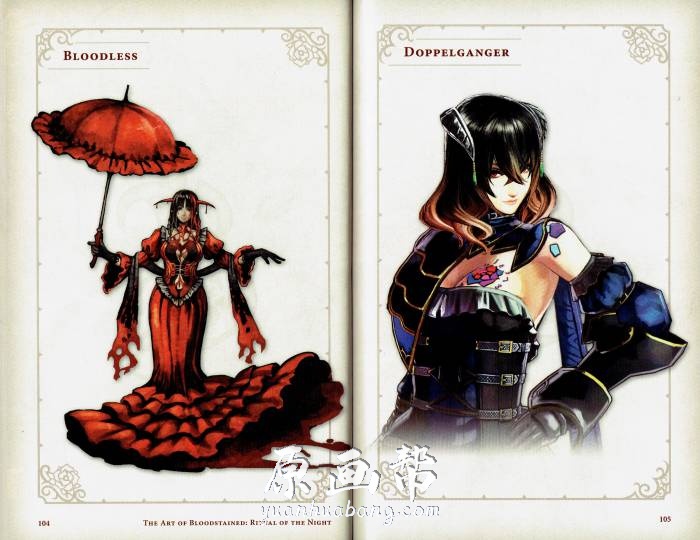 [游戏设定] 【血咒之城暗夜仪式】The Art of Bloodstained游戏设定集113p_CG原画素材